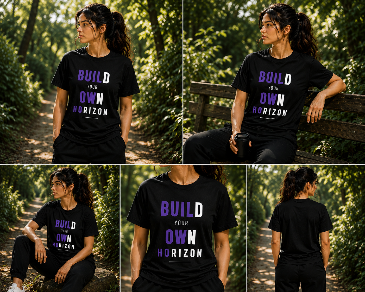 Build Your Own Horizon – Unisex Supima Cotton T-Shirt - Image 3
