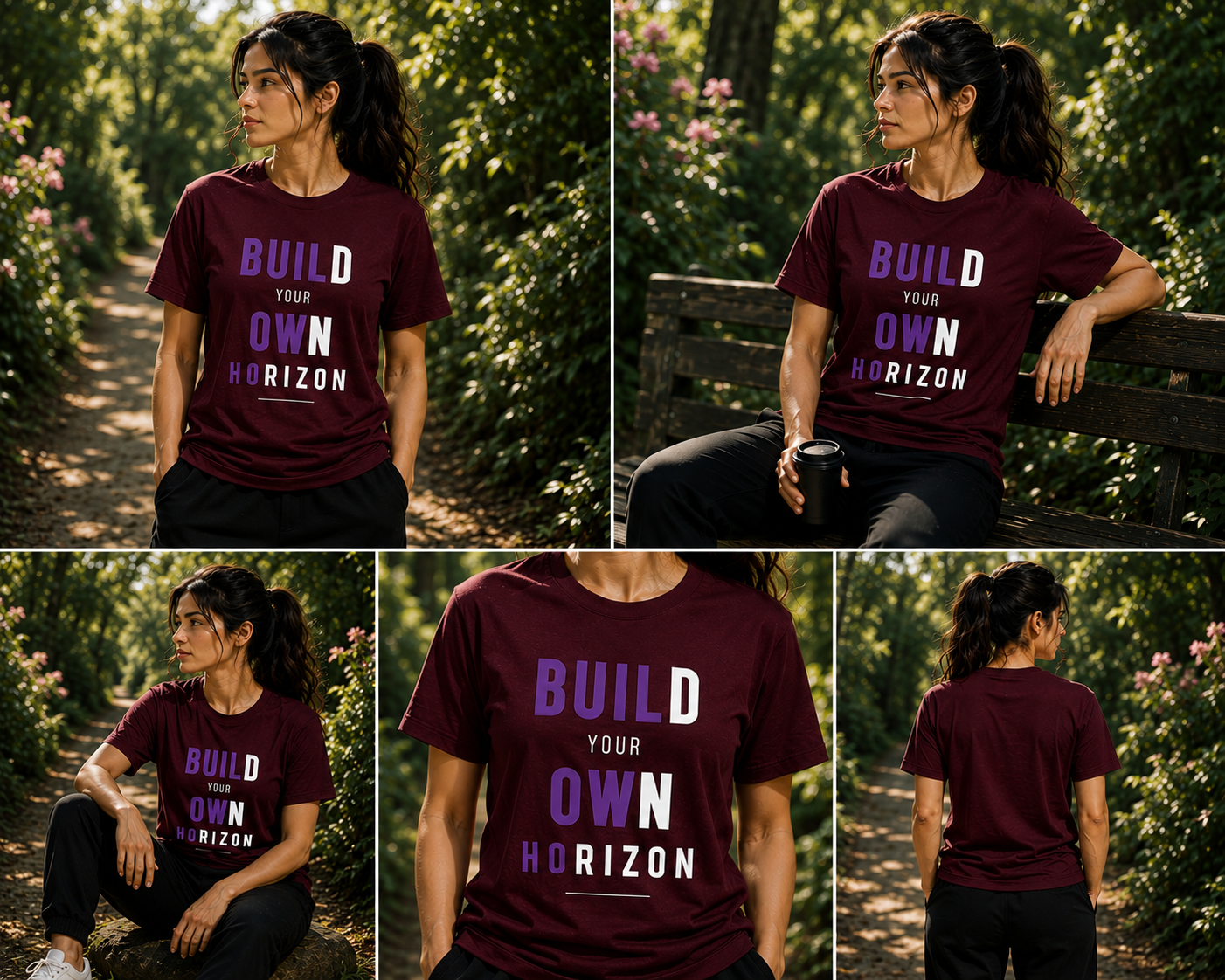 Build Your Own Horizon – Unisex Supima Cotton T-Shirt - Image 4
