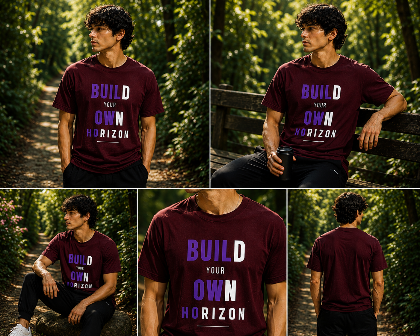 Build Your Own Horizon – Unisex Supima Cotton T-Shirt - Image 6