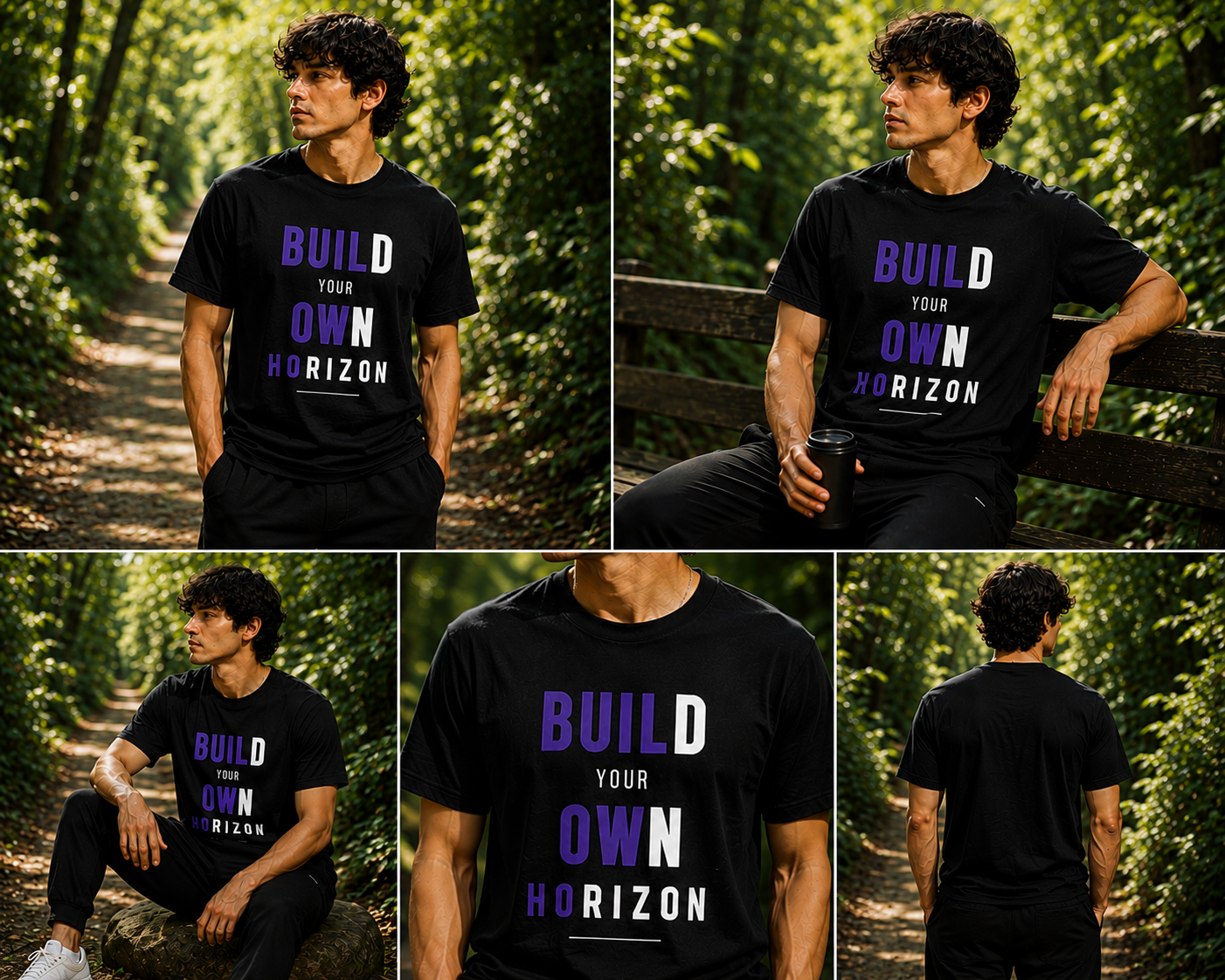 Build Your Own Horizon – Unisex Supima Cotton T-Shirt - Image 7