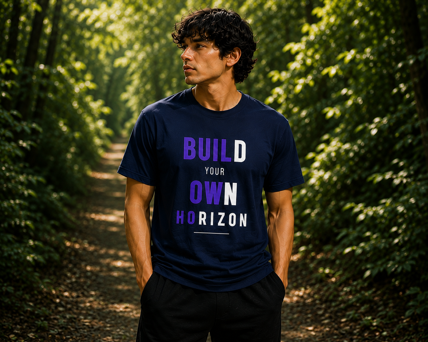Build Your Own Horizon – Unisex Supima Cotton T-Shirt