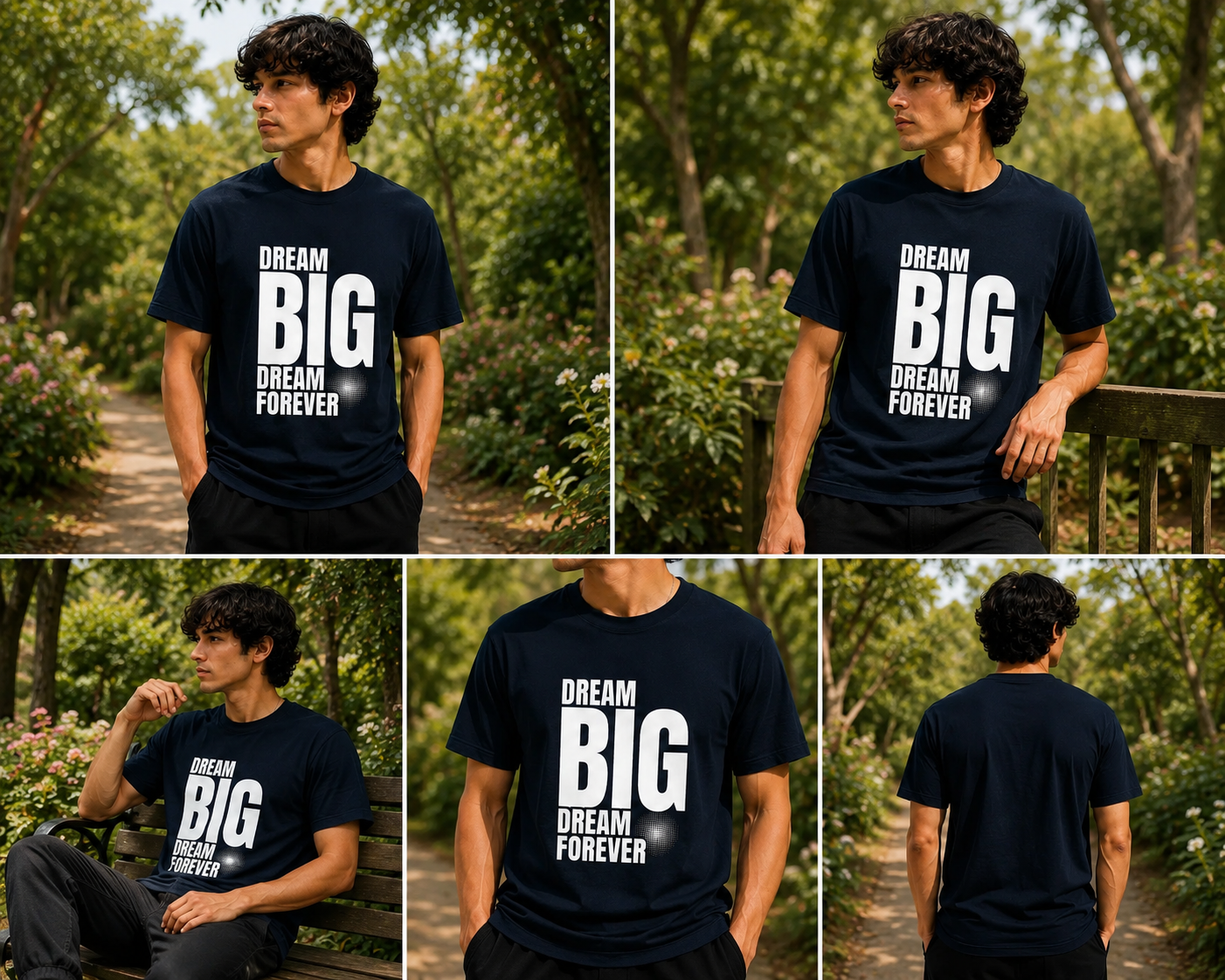Unisex Supima T-Shirt - Dream Big Dream Forever - Image 2