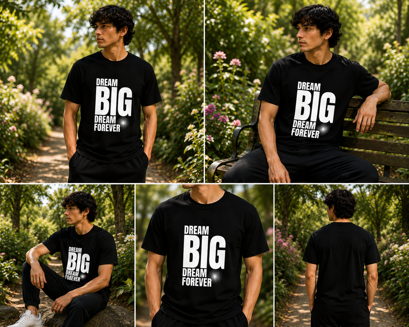 Unisex Supima T-Shirt - Dream Big Dream Forever - Image 3