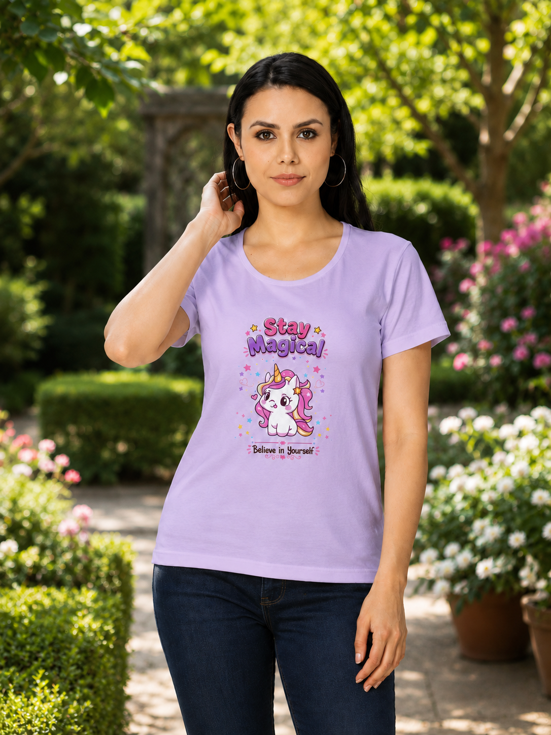 Women's Classic T-Shirt - Stay Magical – Believe in Yourself - Image 2