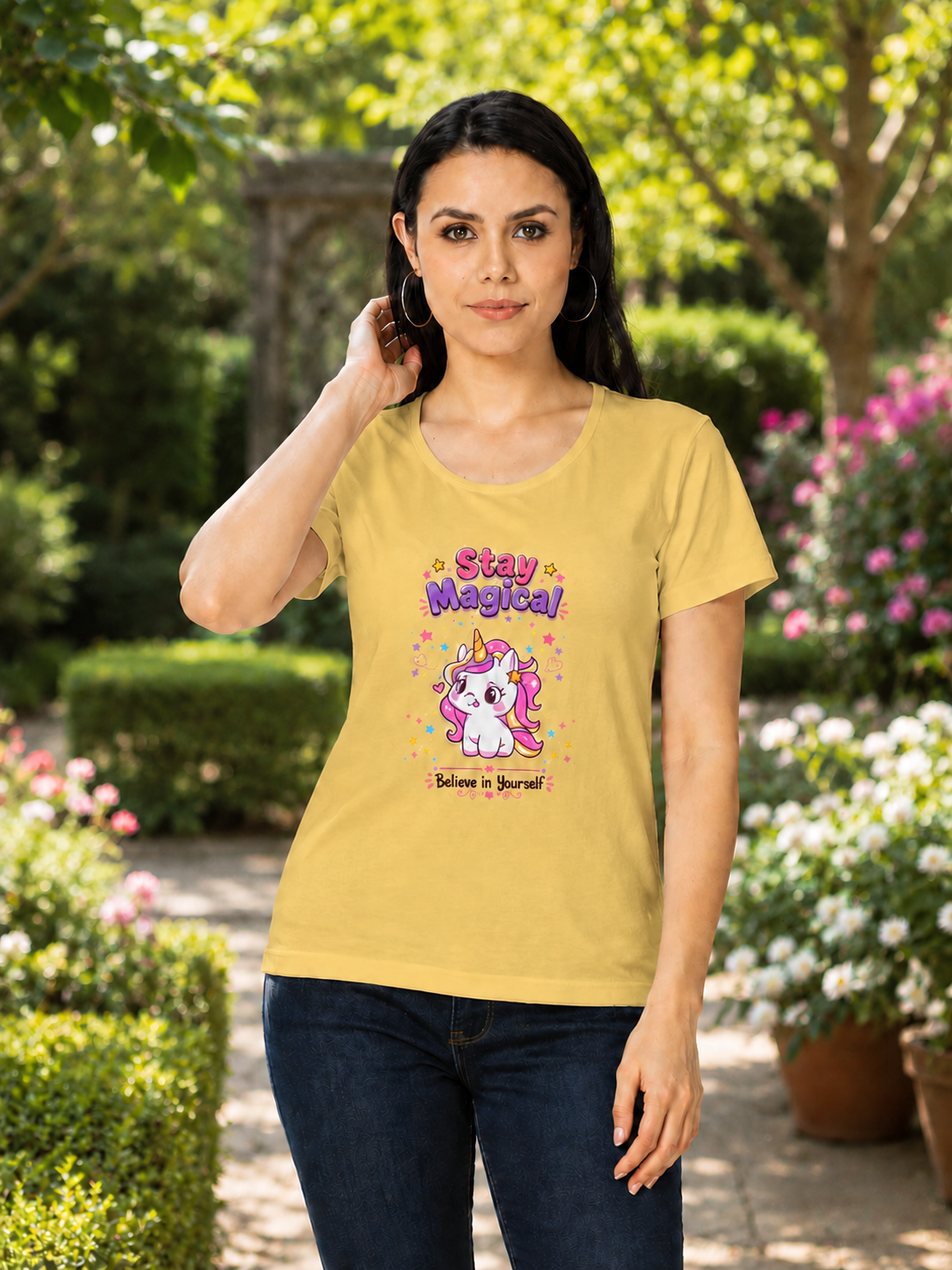 Women's Classic T-Shirt - Stay Magical – Believe in Yourself - Image 4