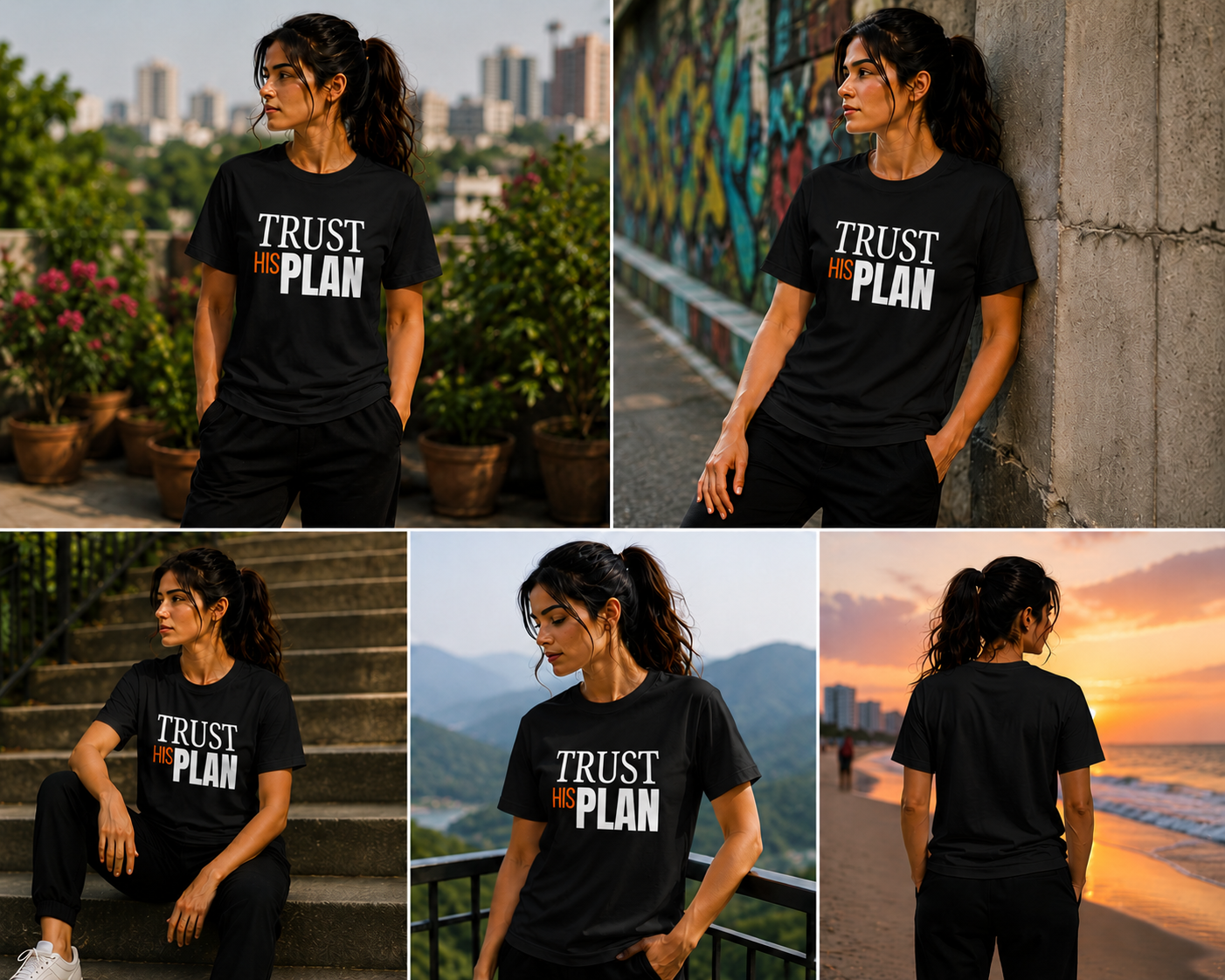 Trust His Plan - Unisex Supima T-Shirt - Image 2