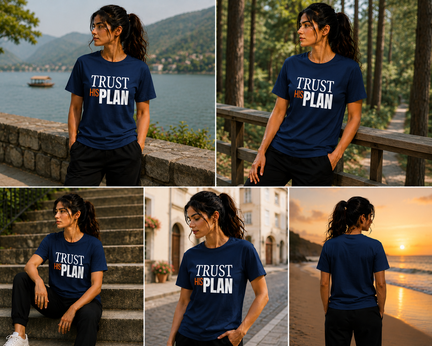 Trust His Plan - Unisex Supima T-Shirt - Image 3