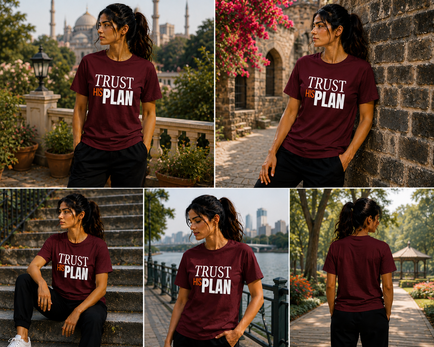 Trust His Plan - Unisex Supima T-Shirt - Image 4
