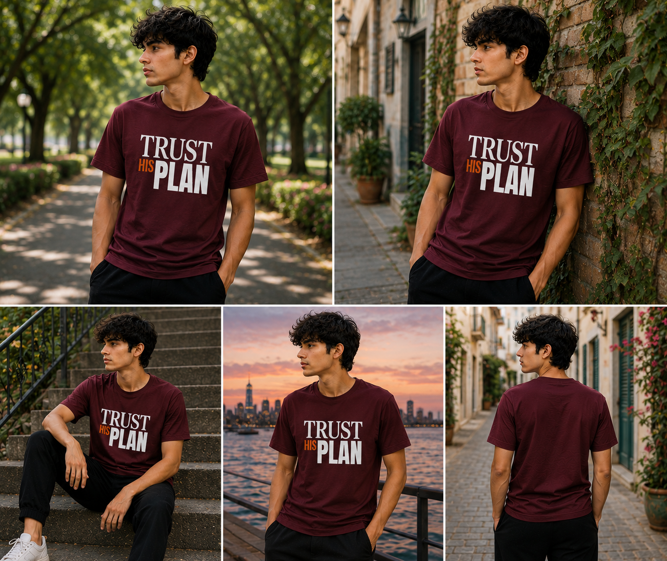 Trust His Plan - Unisex Supima T-Shirt - Image 5