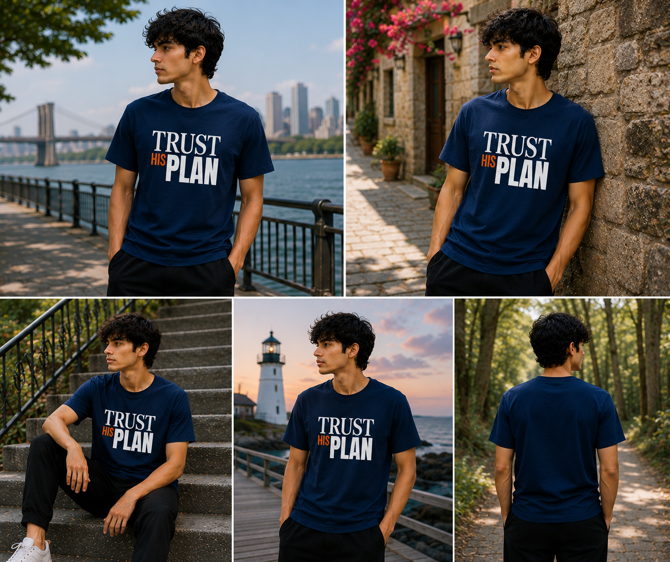 Trust His Plan - Unisex Supima T-Shirt - Image 6