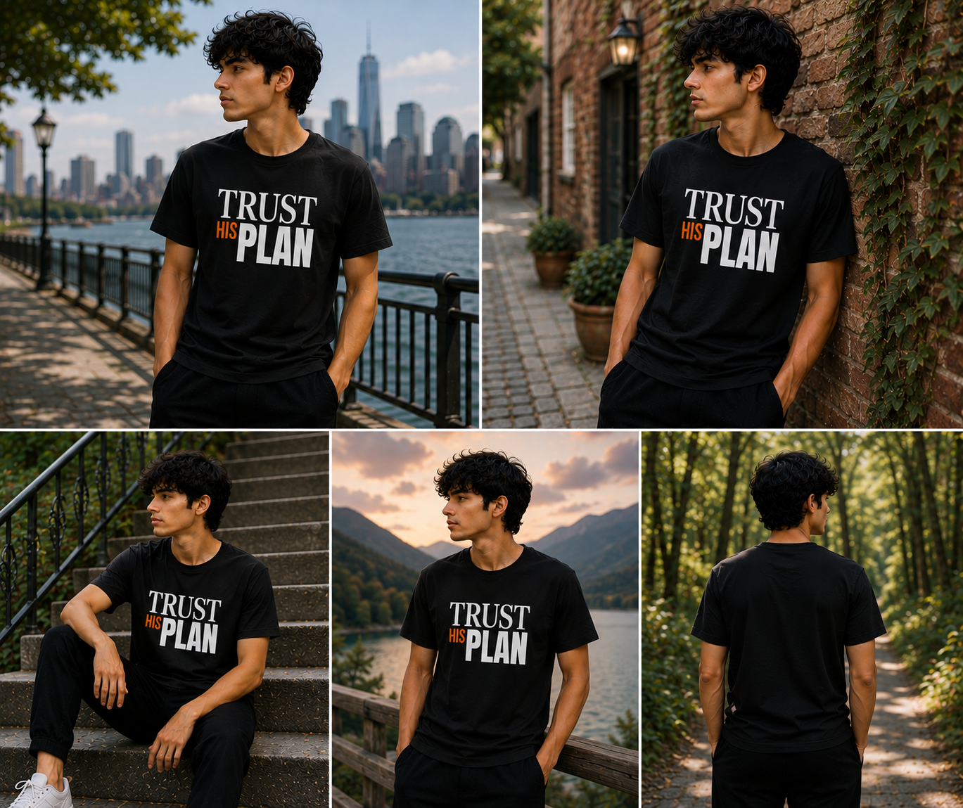 Trust His Plan - Unisex Supima T-Shirt - Image 7