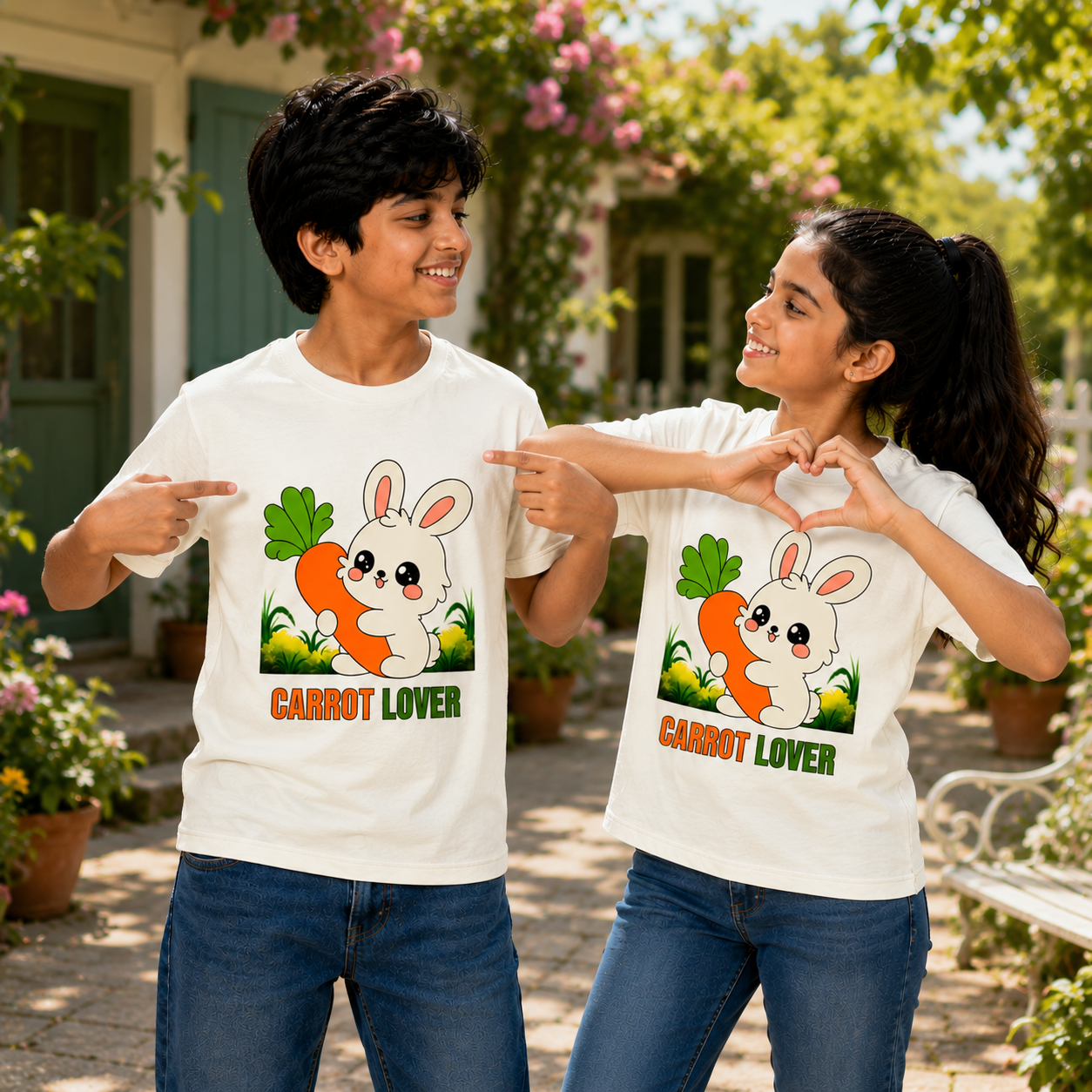Unisex Crew Neck T-Shirt - Carrot Lover - Image 10