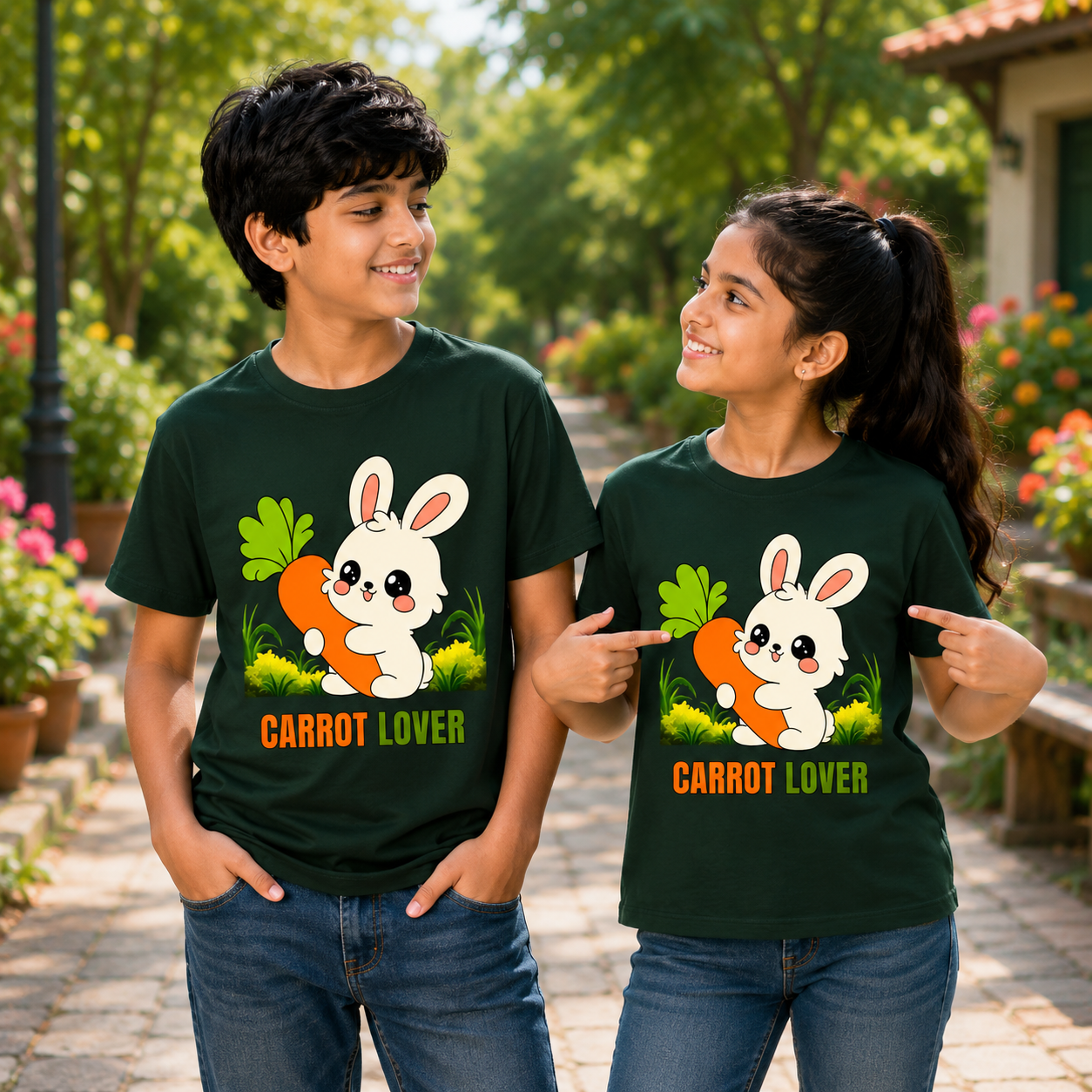 Unisex Crew Neck T-Shirt - Carrot Lover - Image 5