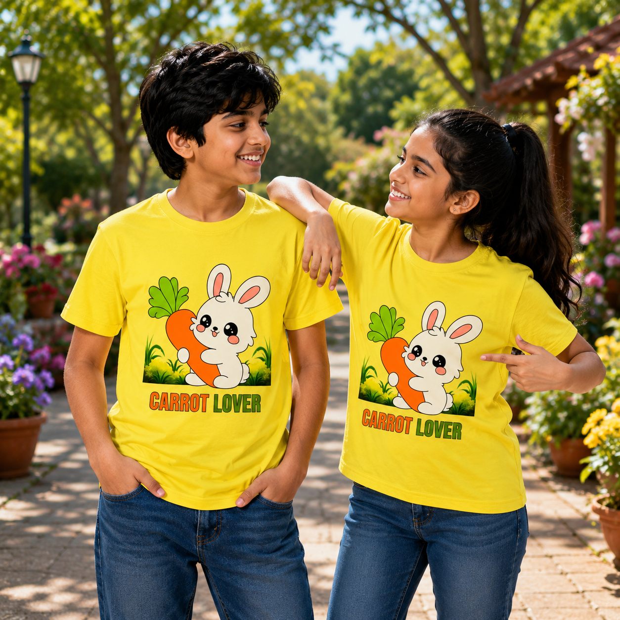 Unisex Crew Neck T-Shirt - Carrot Lover - Image 7